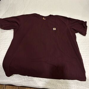 Maroon Pocket Carhartt T-shirt. 4XL